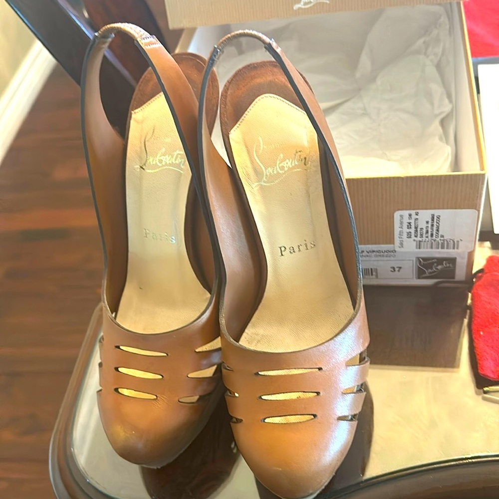 Christian Louboutin Leather Slingback